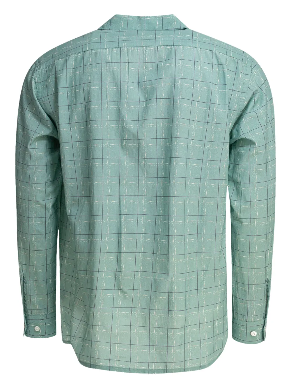 BEAMS PLUS Overhemd met omgekeerde kraag en patroon Blauw