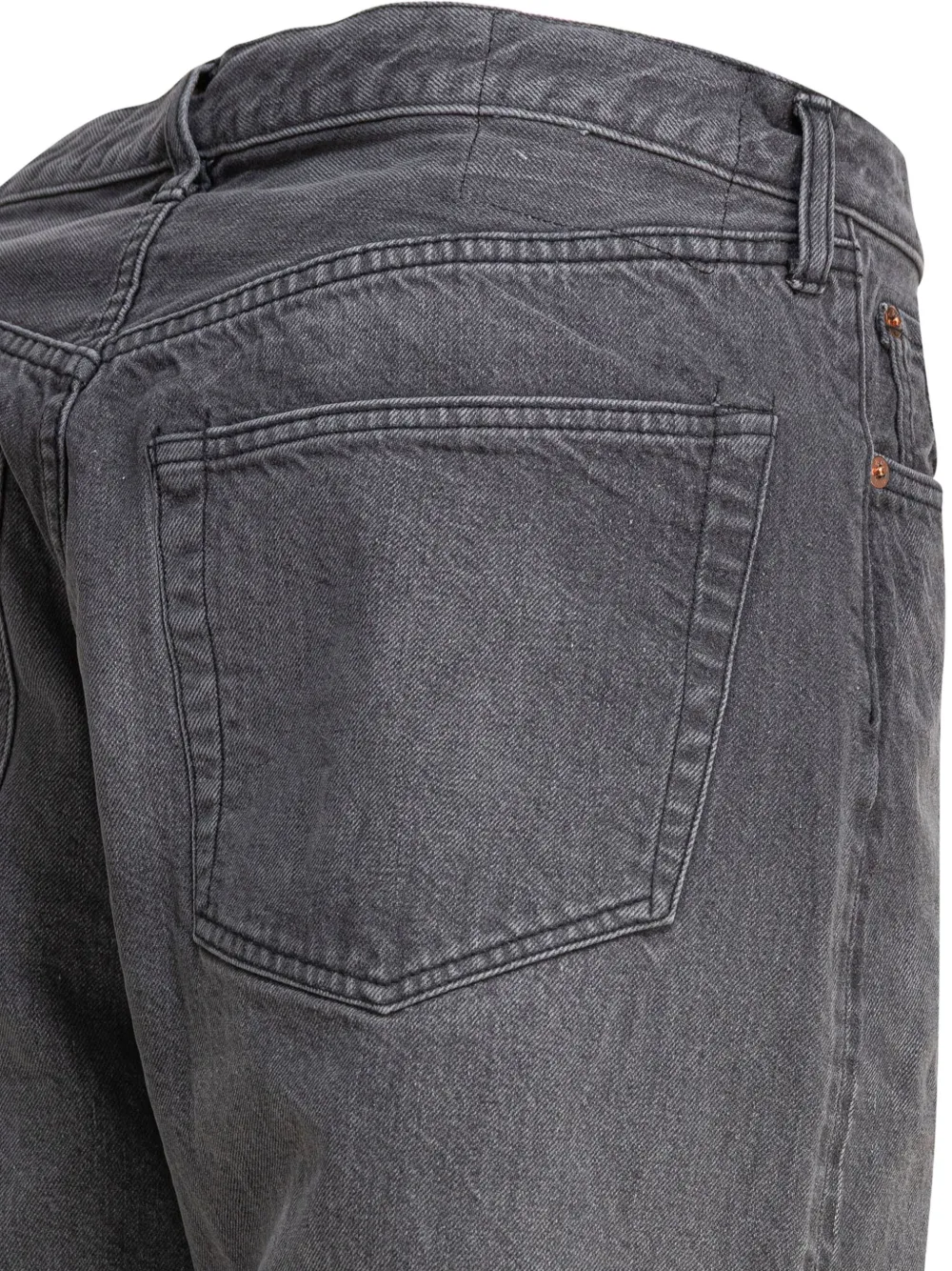 Kaptain Sunshine Jeans van verwassen katoen Grijs