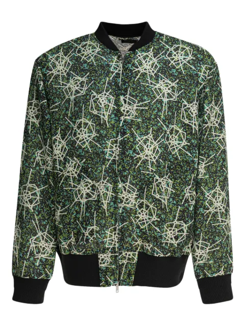 BEAMS PLUS abstract-print bomber jacket