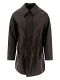 Kaptain Sunshine button-fastening leather jacket - Black