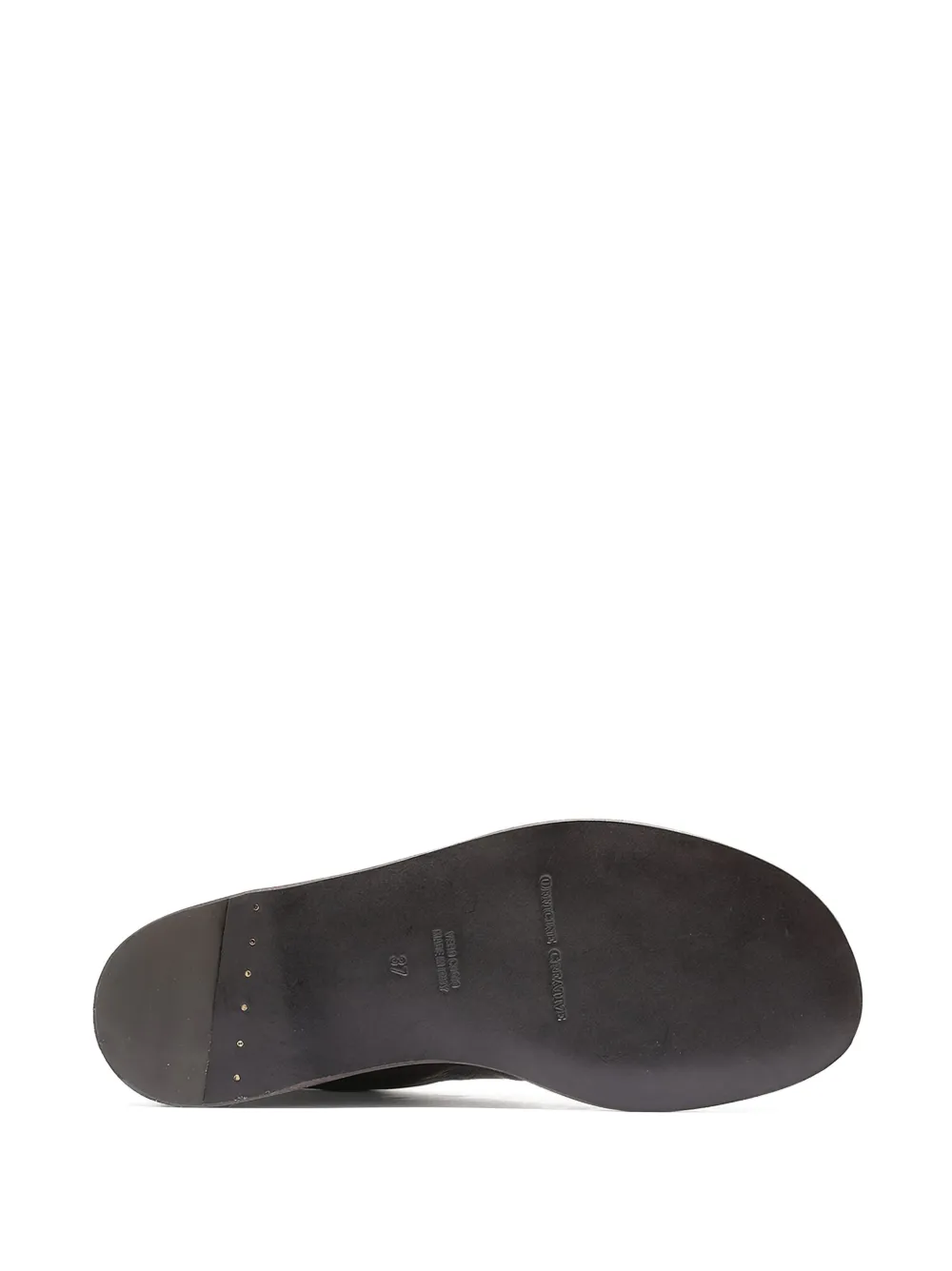Officine Creative leather cross-strap sandals Brown