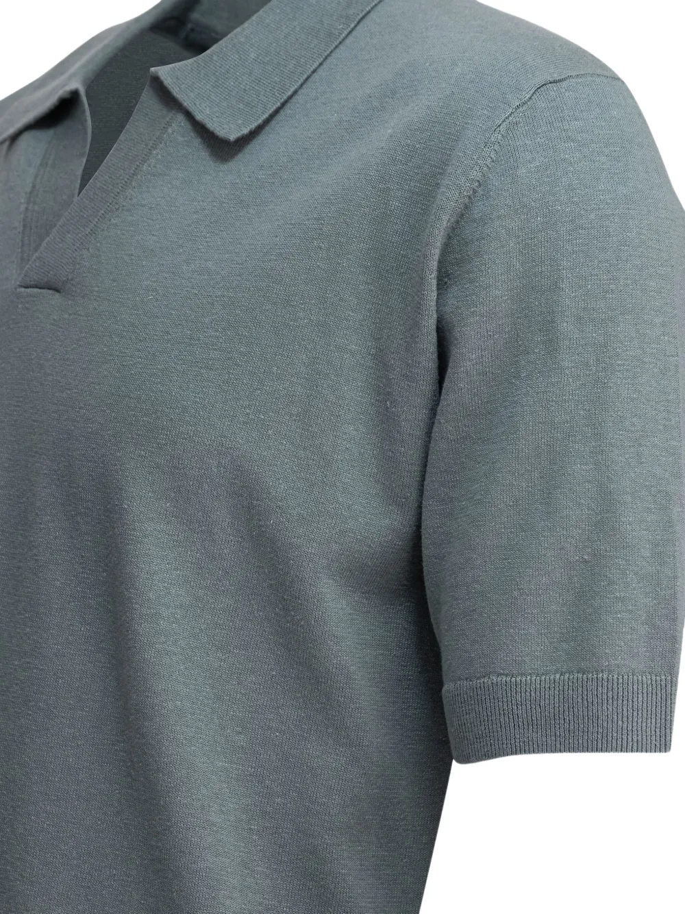 Norse Projects knitted V-neck T-shirt Blauw