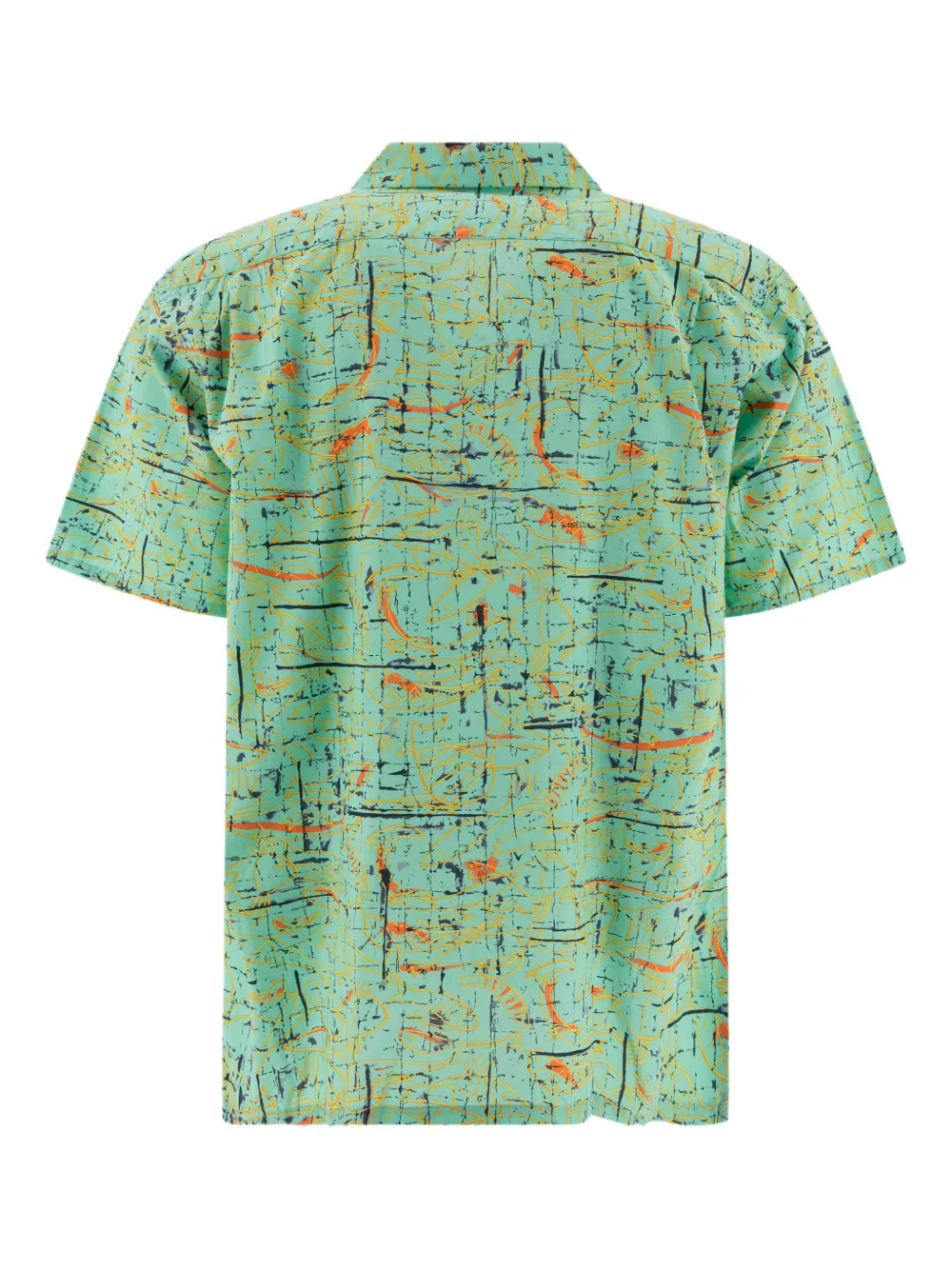 BEAMS PLUS abstract-print short-sleeve shirt - Groen