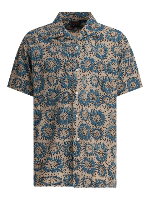BEAMS PLUS floral-print short-sleeve shirt