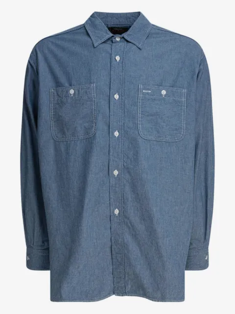 BEAMS PLUS camisa con bolsillo de parche