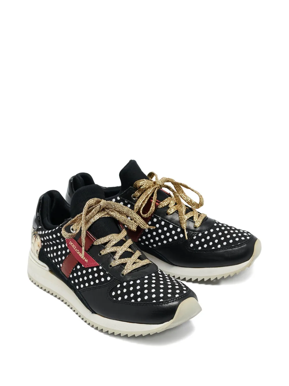 Dolce & Gabbana Pre-Owned polka-dot floral sneakers | Image 2