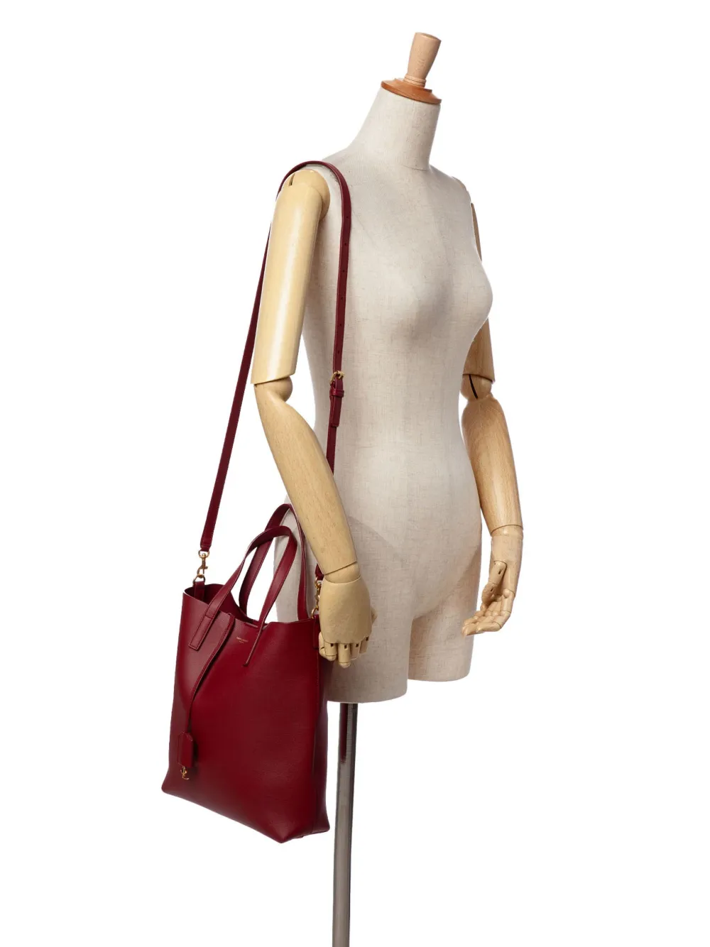 Saint Laurent Pre-Owned Toy North South Shopping Tote axelremsväska i läder från 2020 | Pre-Owned | Image 2