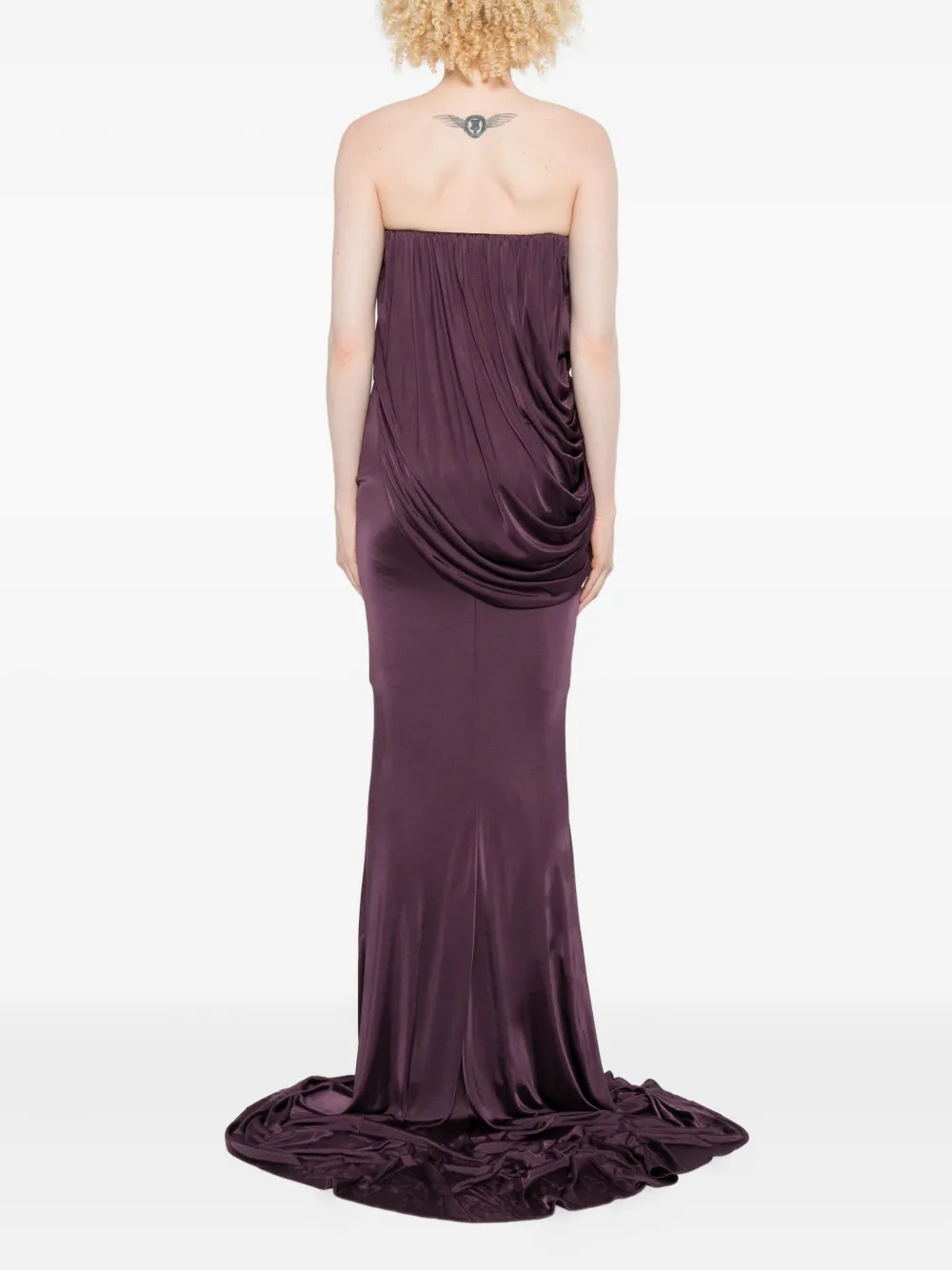 Giuseppe Di Morabito Gedrapeerde jurk Paars