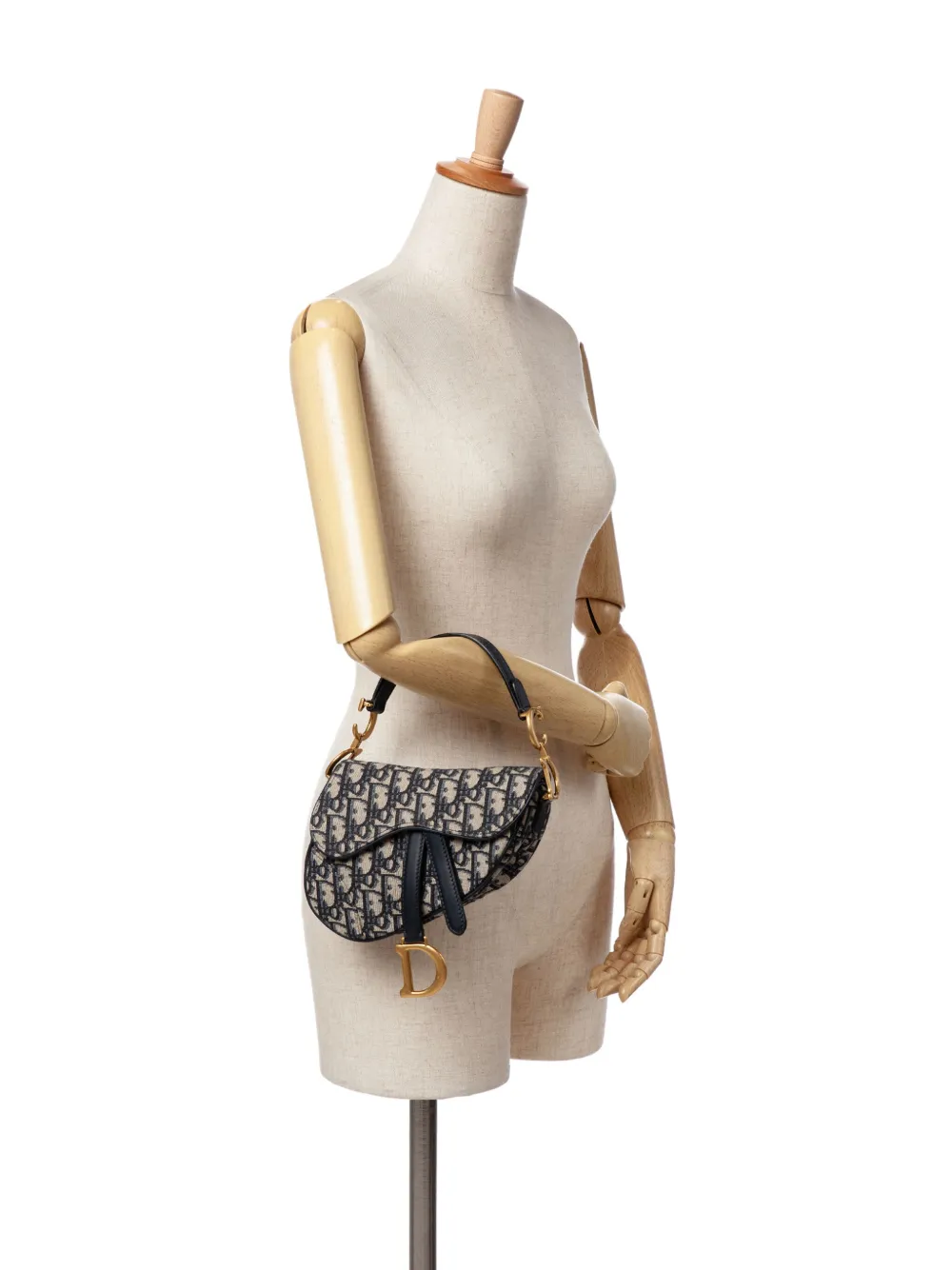 Christian Dior Pre-Owned 2020 Mini Oblique Canvas Saddle Bag satchel | Pre-Owned | Image 2