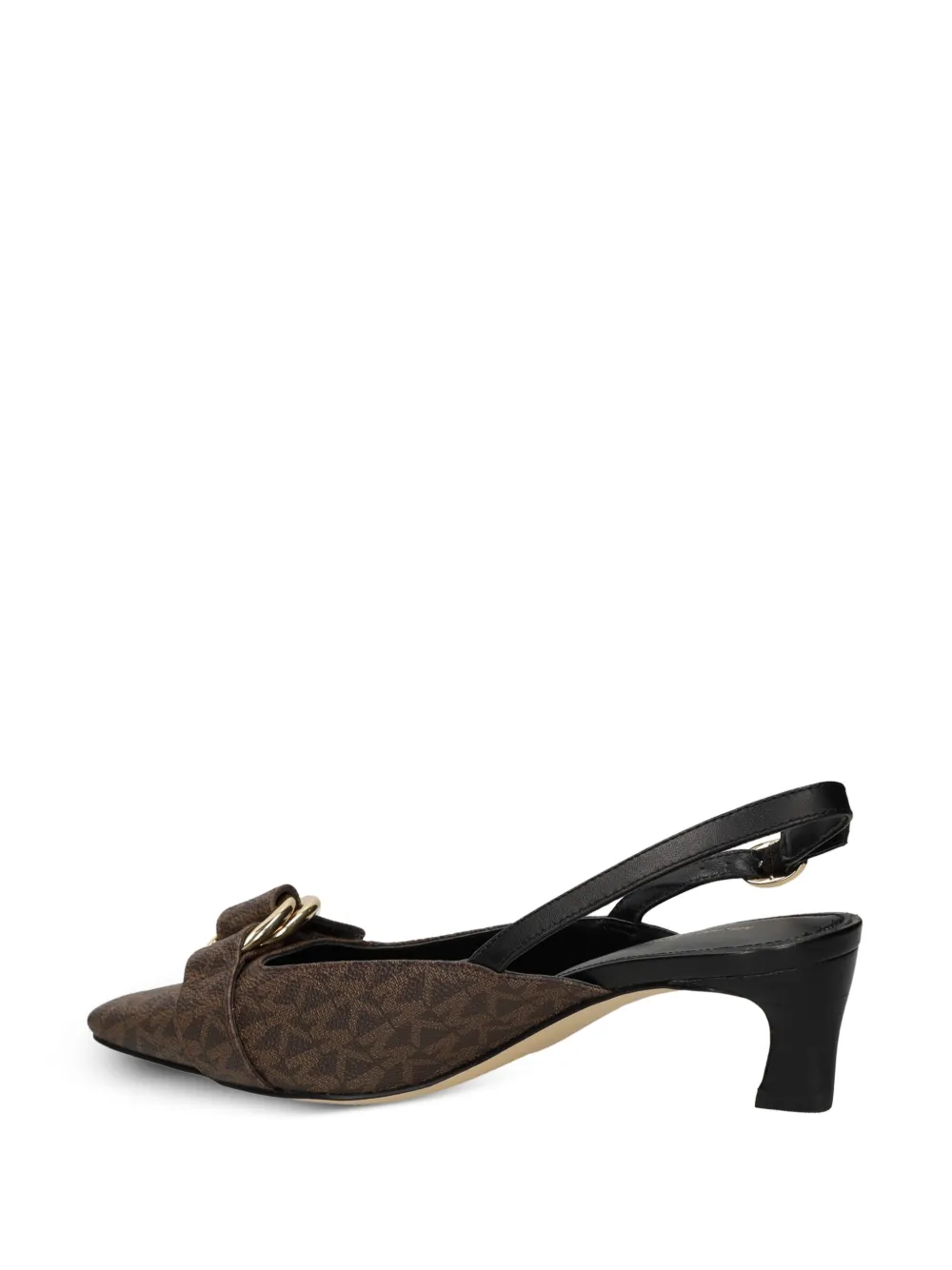 Michael Kors Jaden slingback kitten-heel pumps Brown