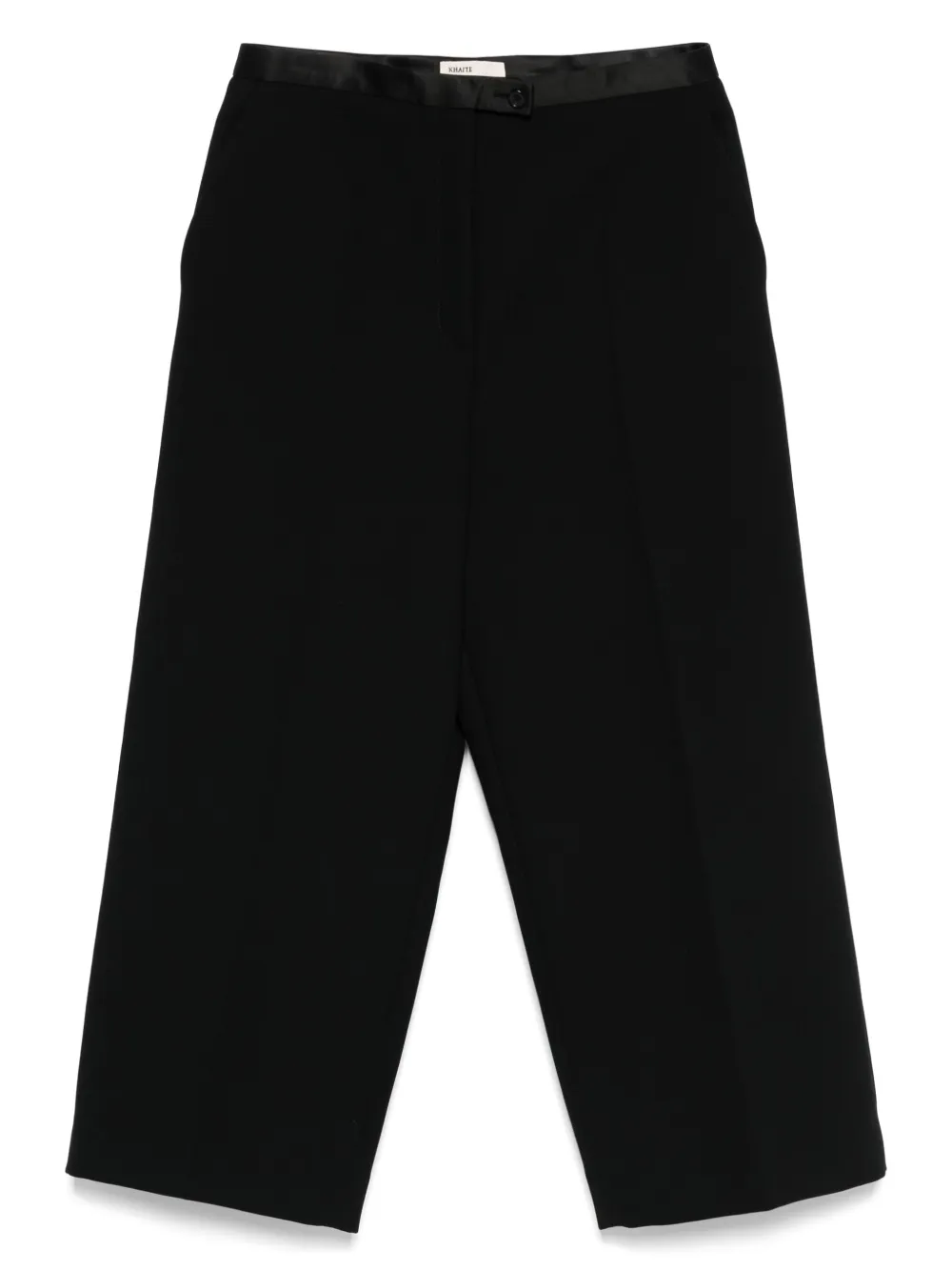 KHAITE Cropped broek Zwart