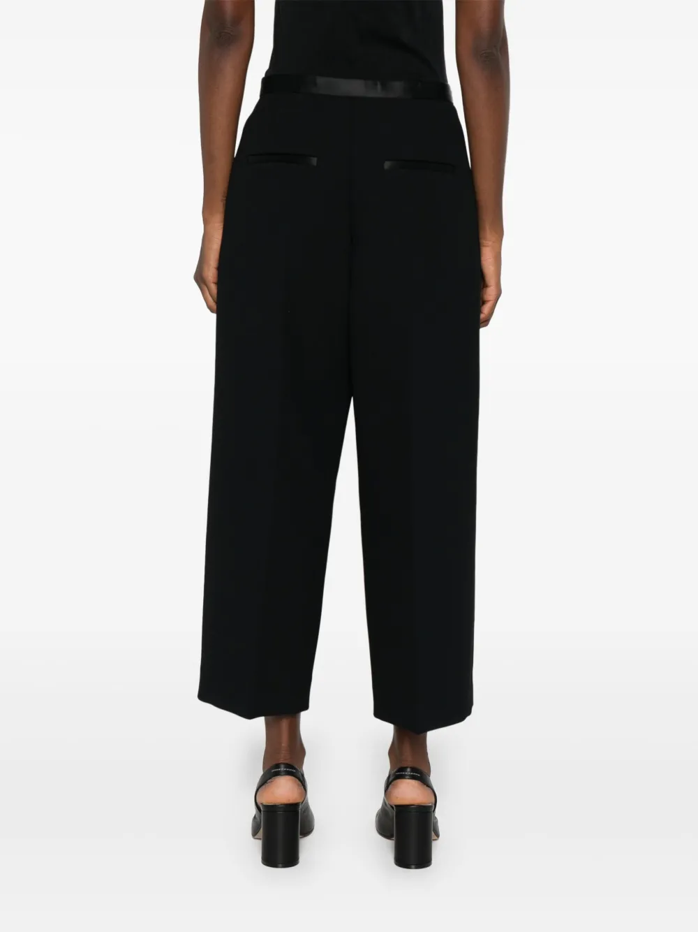 KHAITE Cropped broek Zwart
