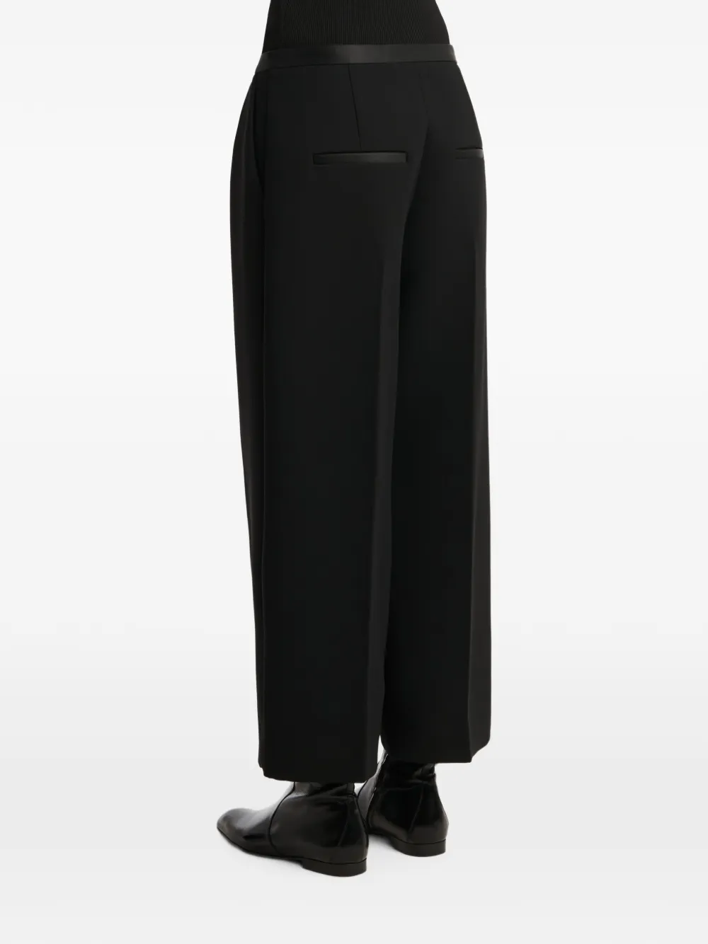 KHAITE Cropped broek Zwart
