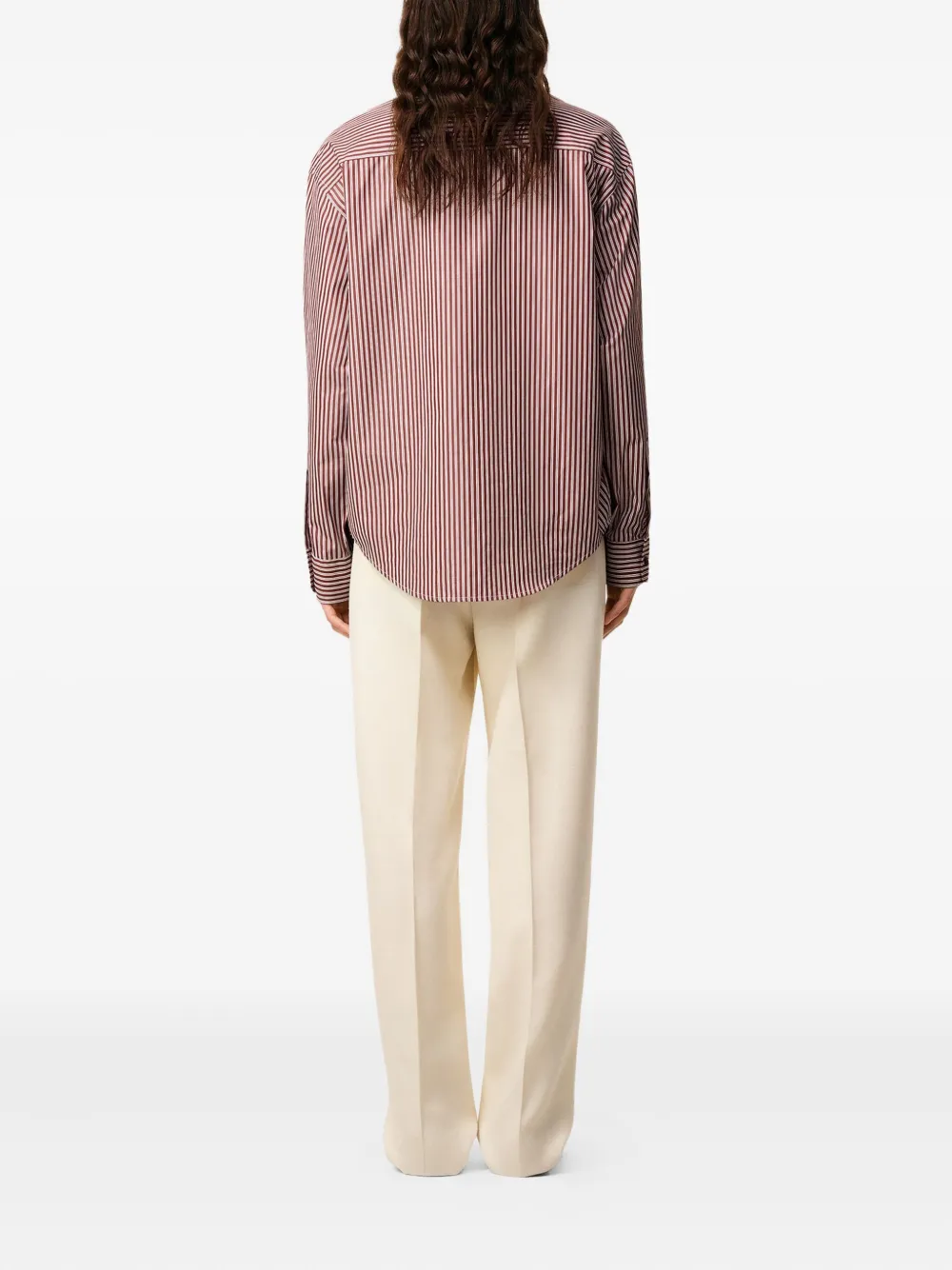 AMI Paris Gestreept shirt Rood