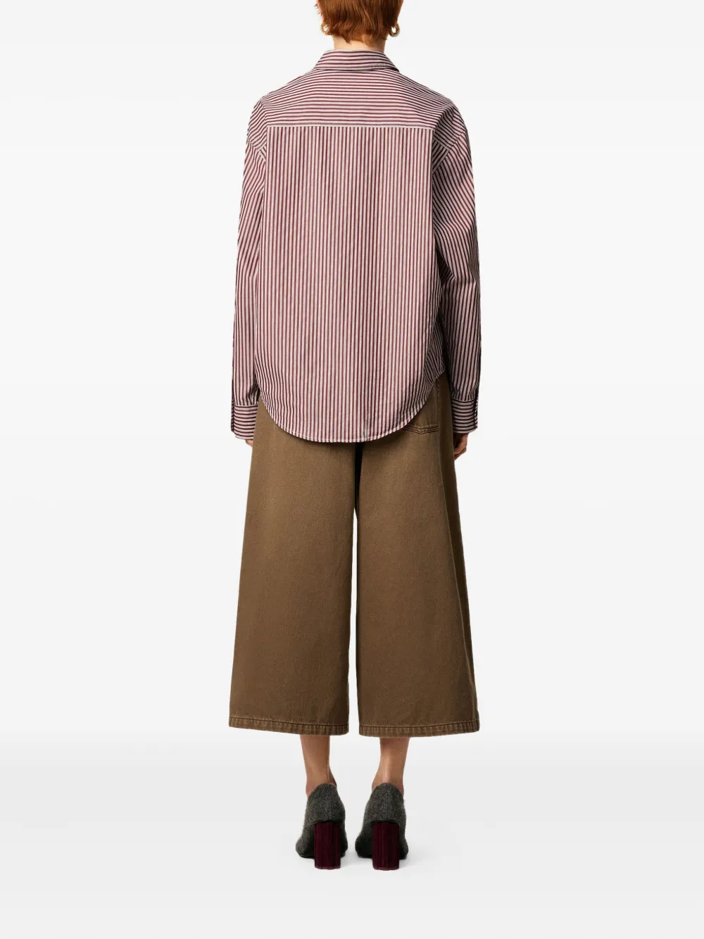 AMI Paris Gestreept shirt Rood