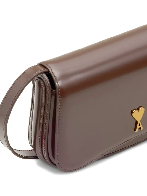 ショルダーバッグ・ポシェット Paris Paris Crossbody - AMI Paris - Leather - Burgundy EGGPLANT Paris Paris Bag | AMI PARIS