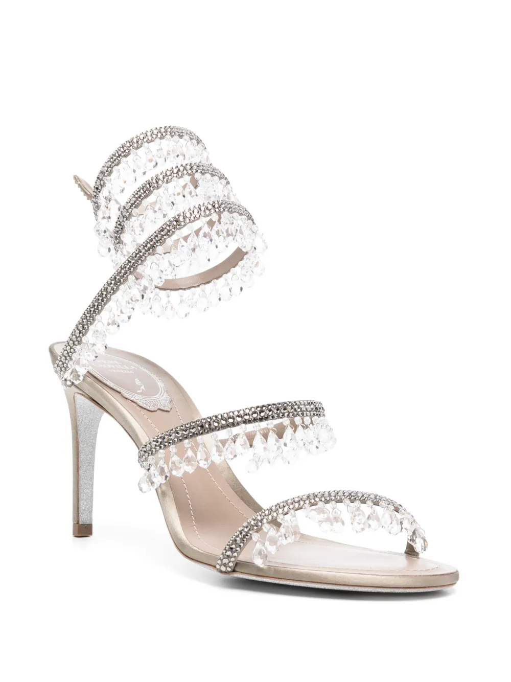 René Caovilla 90mm Chandelier sandals Grey