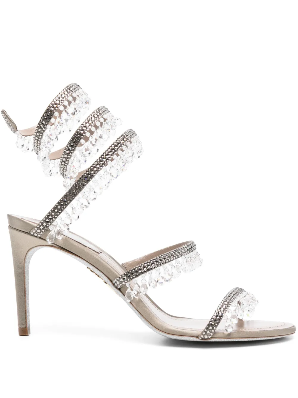 René Caovilla 90mm Chandelier sandals Grey