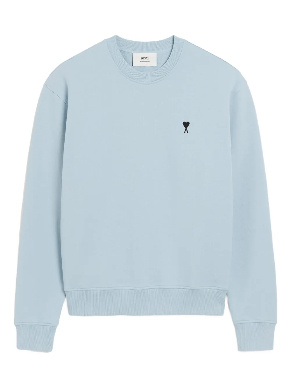 AMI Paris logo-embroidered sweatshirt | Blue | Image 1