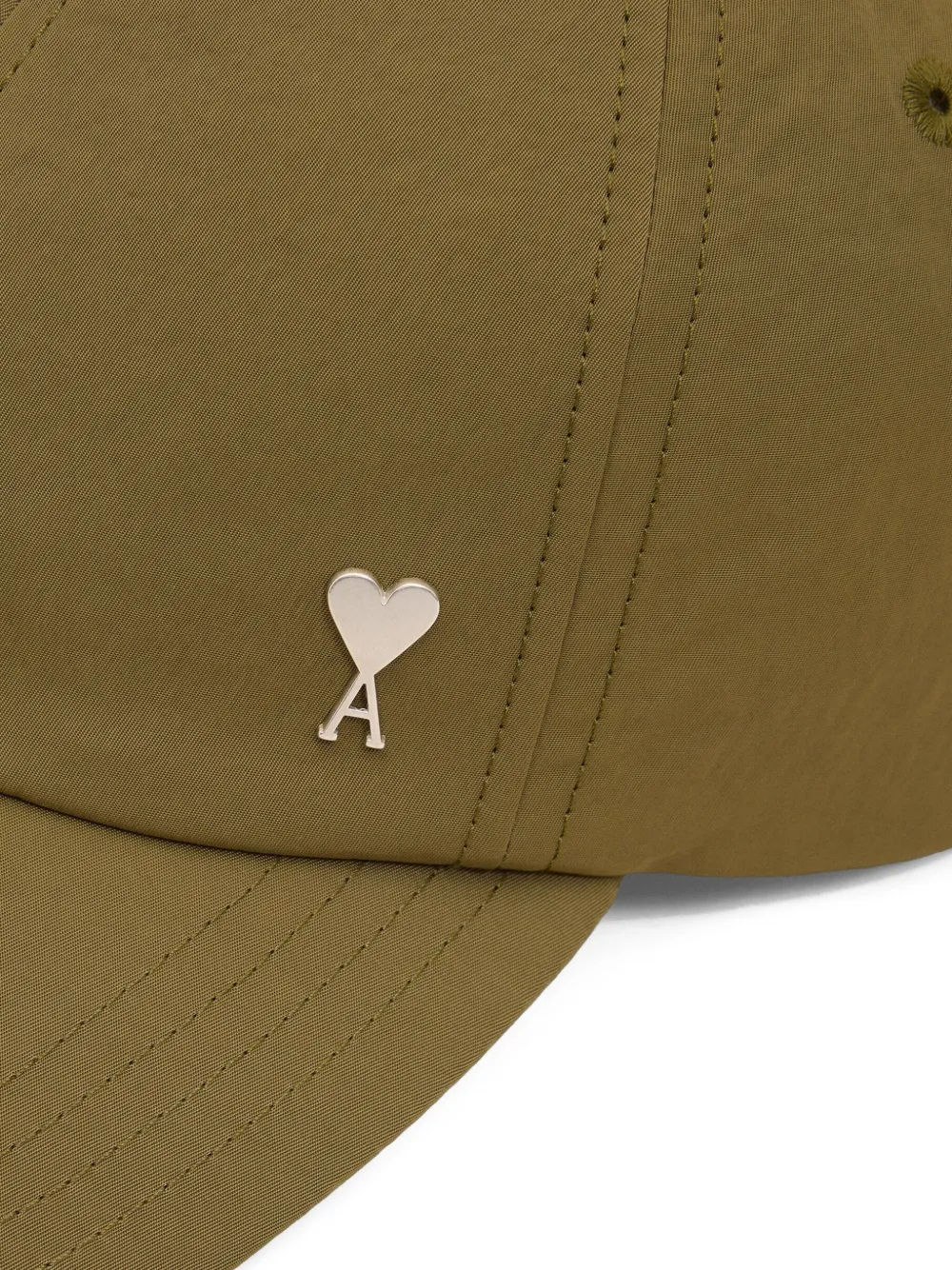 AMI Paris Ami De Coeur honkbalpet Bruin