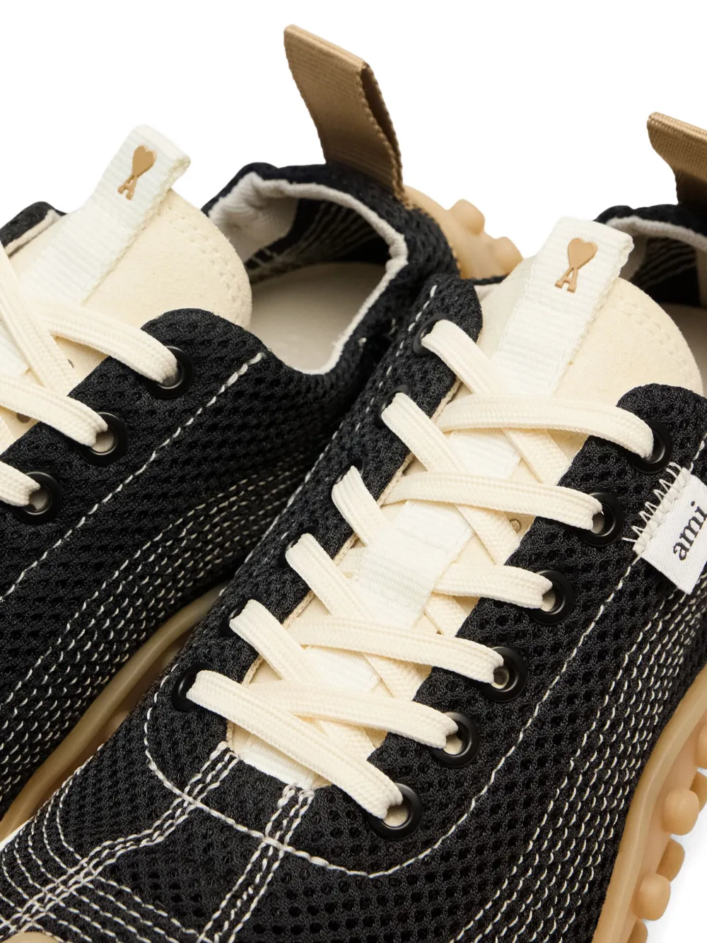 AMI Paris mesh sneakers Black