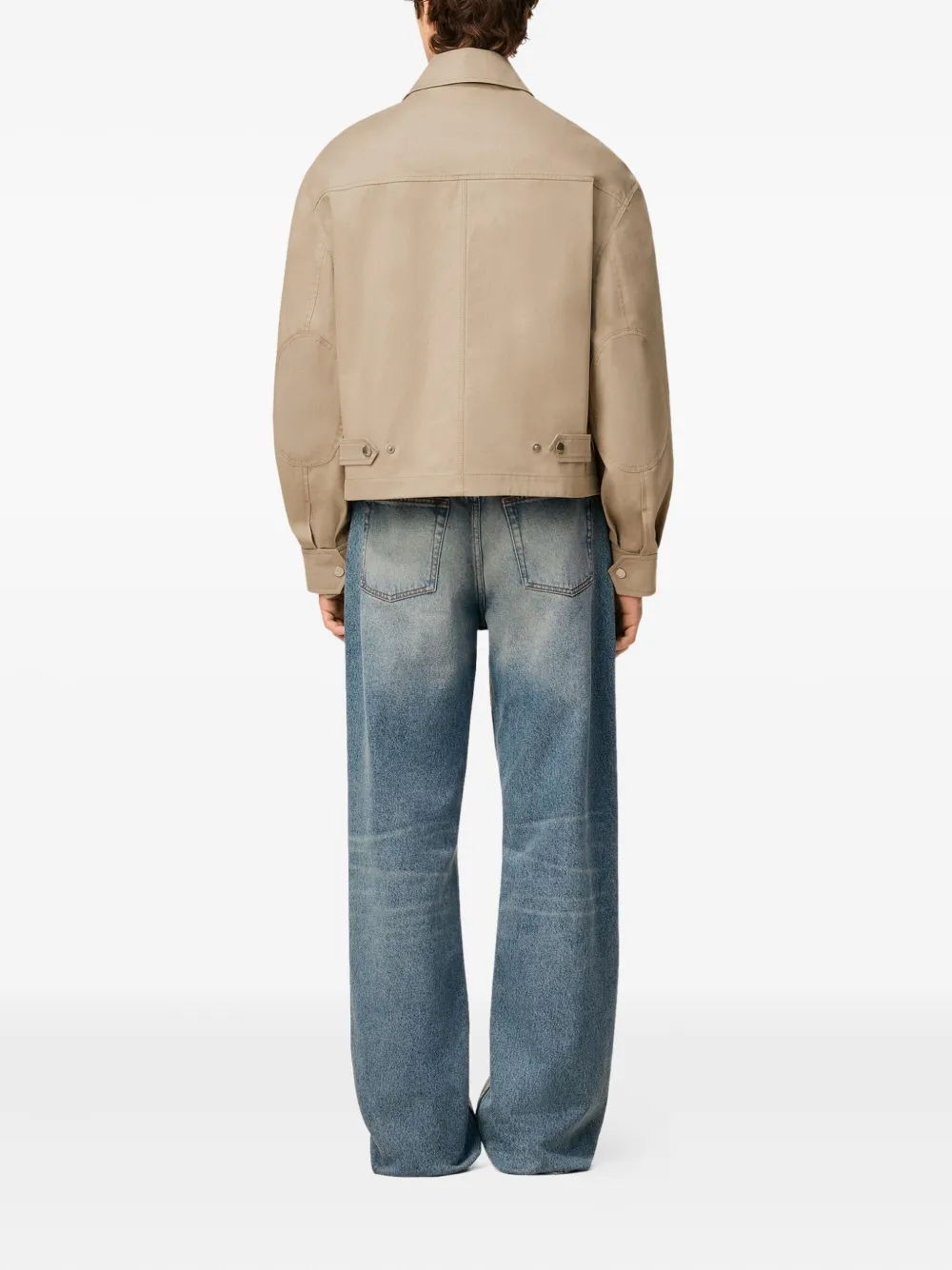 AMI Paris Katoenen bomberjack Beige