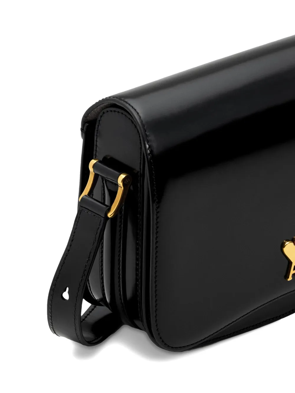 関税送料込国内発送★AMI PARIS Paris Paris Leather mini bag AMI Paris Paris Paris Shoulder Bag | Black | FARFETCH