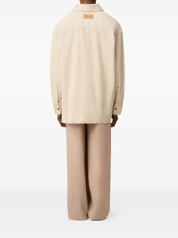 AMI Paris コーデュロイ シャツジャケット | ニュートラル | FARFETCH JP