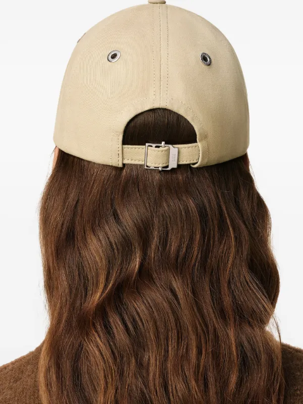 AMI Paris Ami De Coeur Embroidered Cap | Neutrals | FARFETCH