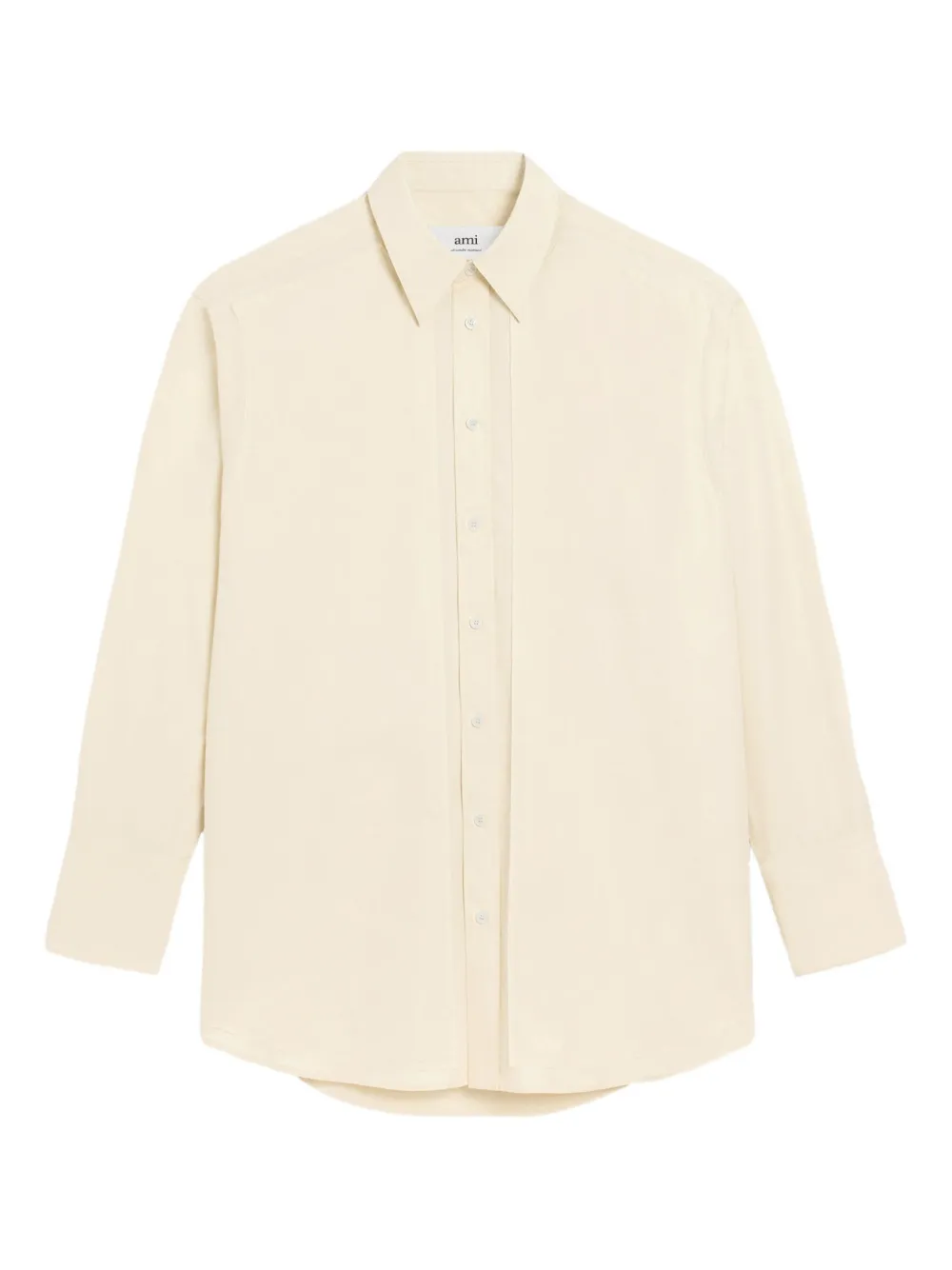 AMI Paris logo-embellish shirt | Neutrals | Image 1