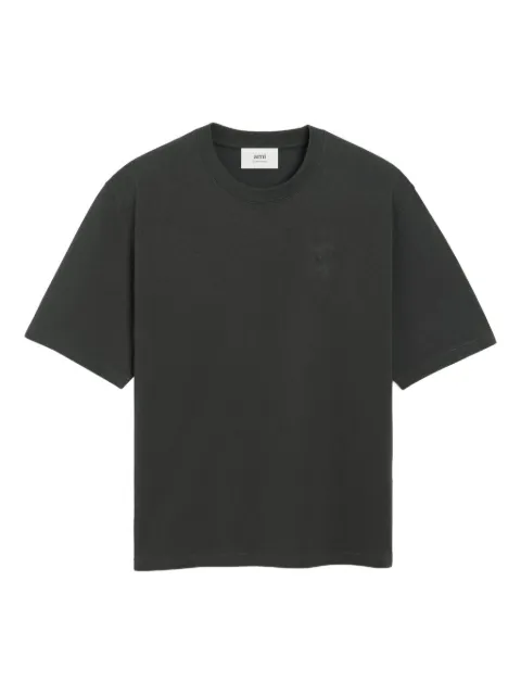 AMI Paris heart-embossed cotton T-shirt