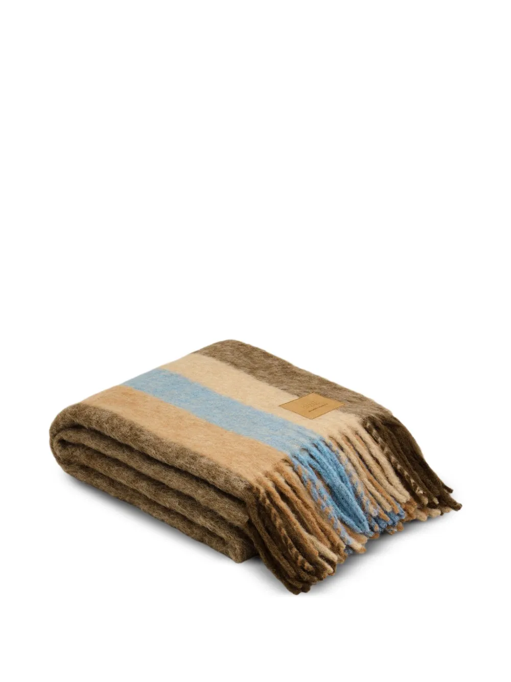 AMI Paris Alexandre Mattiussi striped mohair blanket | Blankets & Throws | Image 2