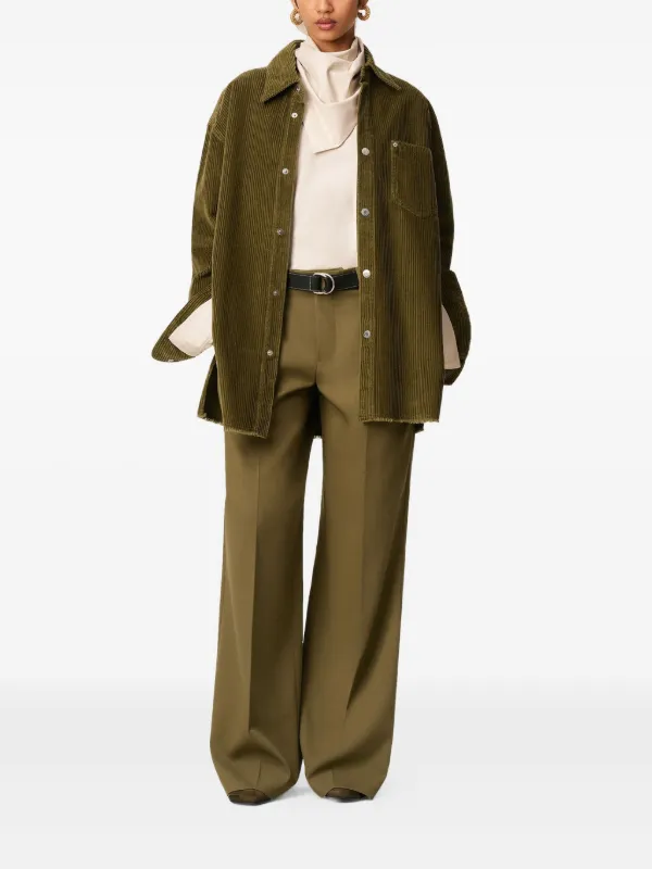 AMI Paris コーデュロイ シャツジャケット | グリーン | FARFETCH JP