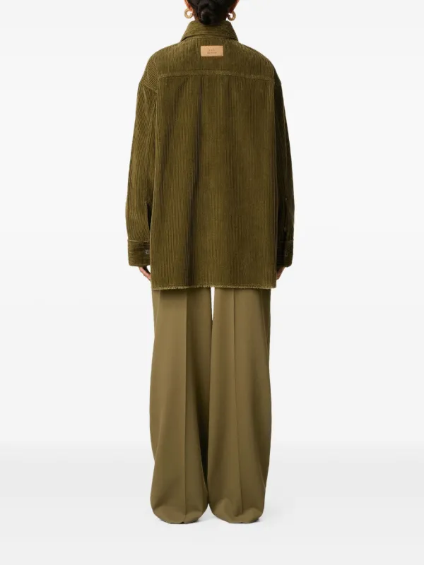 AMI Paris コーデュロイ シャツジャケット | グリーン | FARFETCH JP