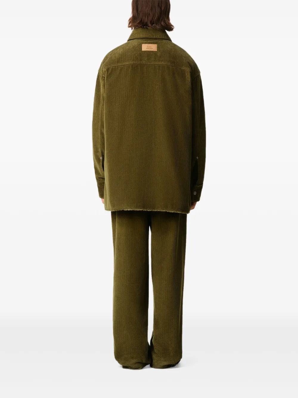 Ami Alexandre Mattiussi Overshirt With Chest Pocket And Long Sleeves In Green