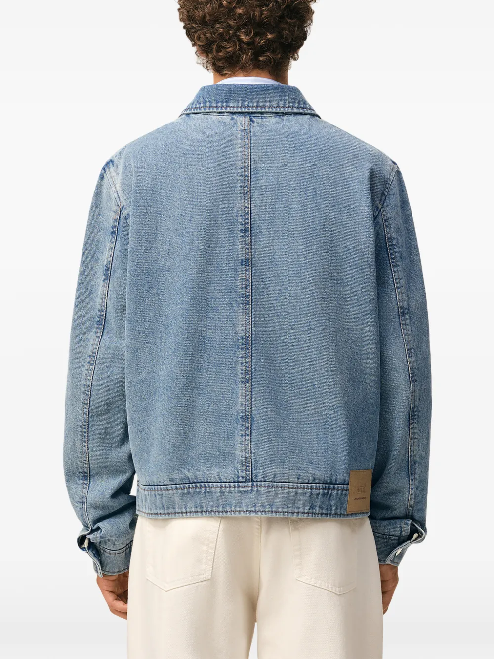 AMI Paris Ami De Coeur ジップアップ ジャケット | ブルー | FARFETCH JP AMI Paris Ami De Coeur ジップアップ ジャケット | ブルー | FARFETCH JP