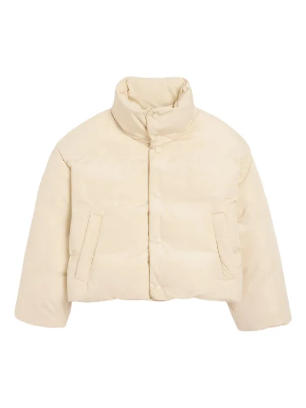 Ami Paris Ami De Coeur Taffetas Jacket in Neutrals