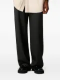 AMI Paris elasticated patch-pocket trousers - Black