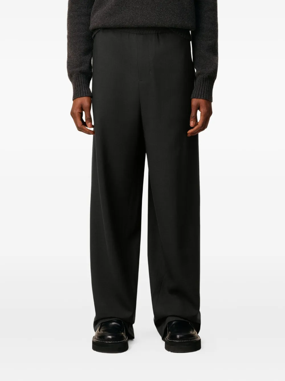 AMI Paris Broek met elastische zak Zwart