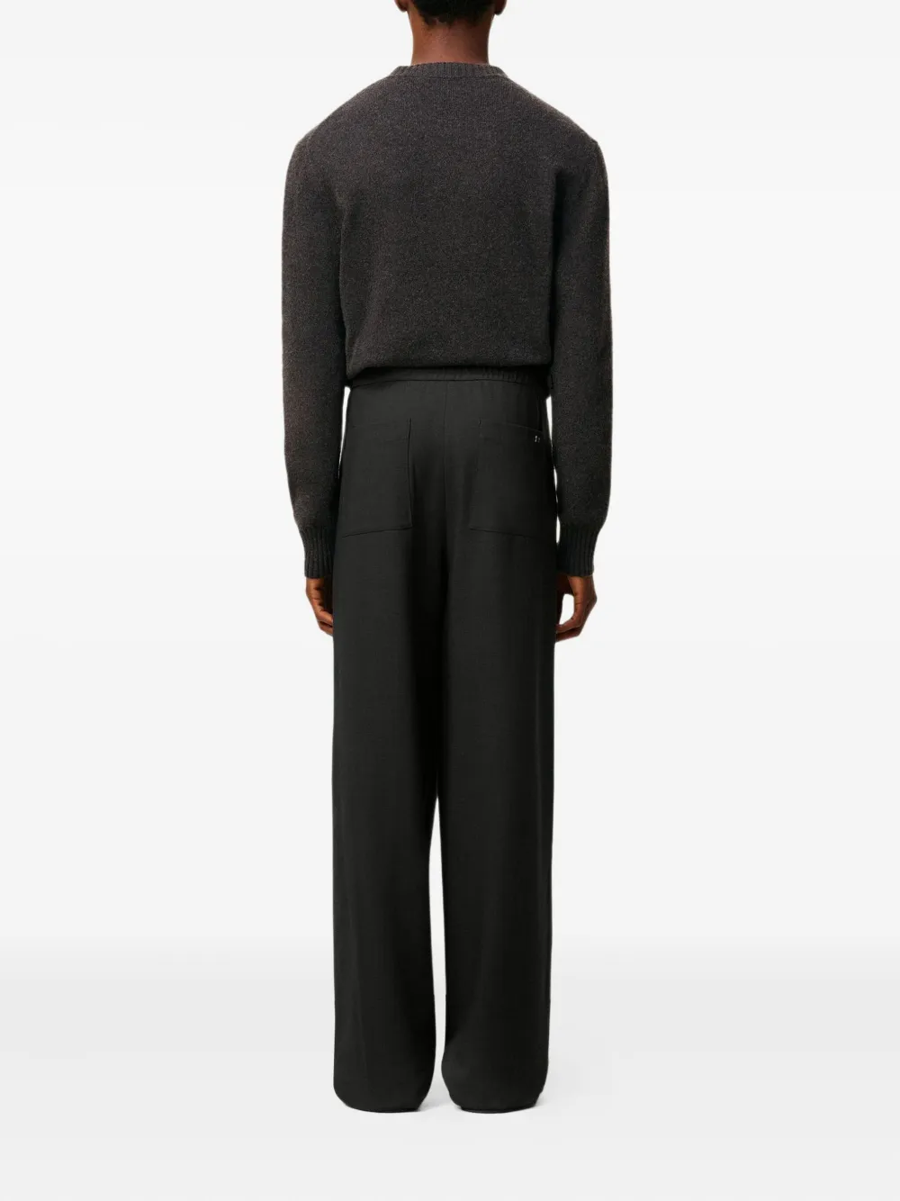 AMI Paris Broek met elastische zak Zwart