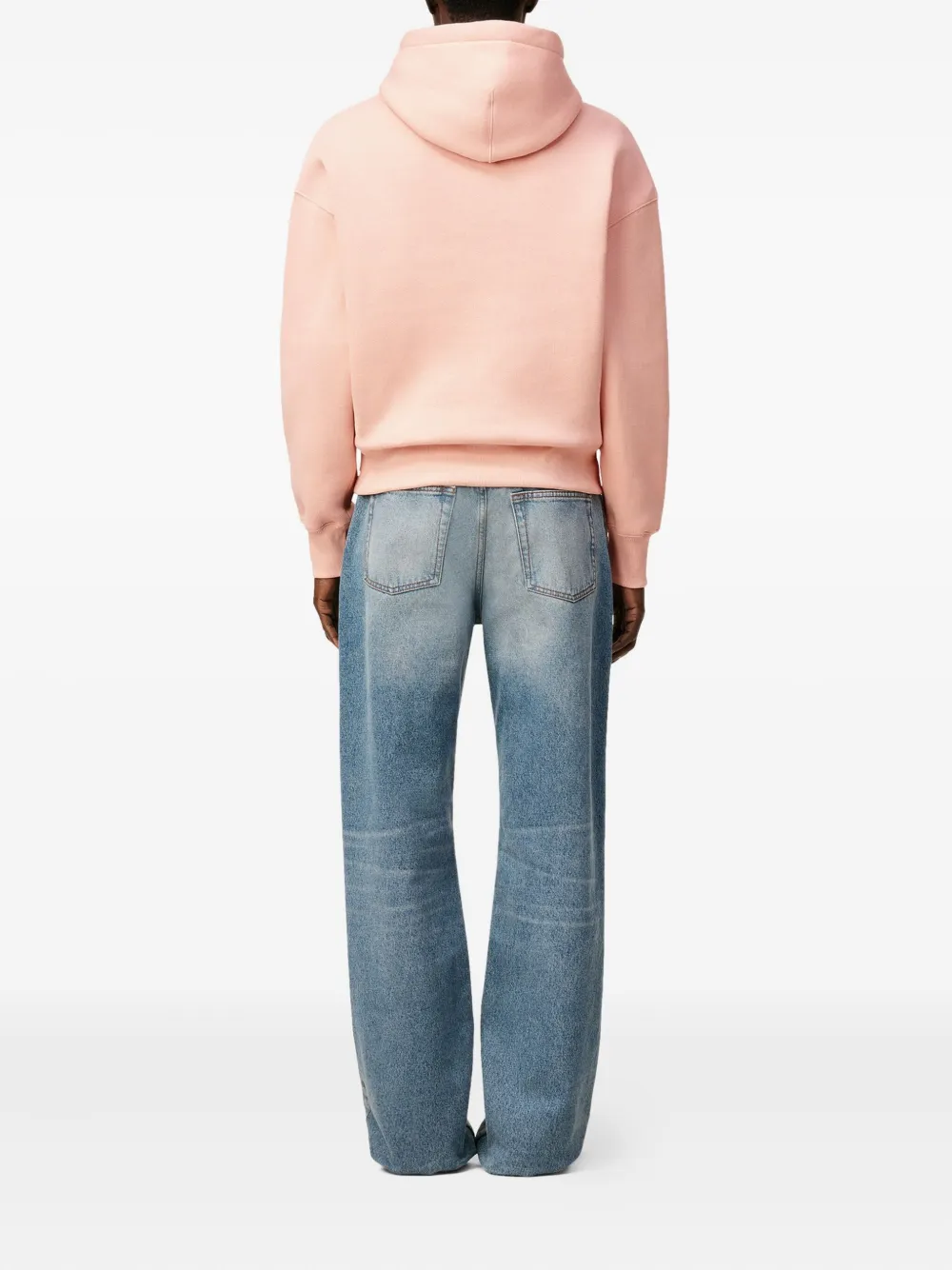 AMI Paris Hoodie met logo Roze