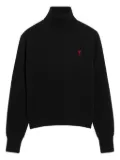 AMI Paris Ami de Coeur turtleneck sweater - Black
