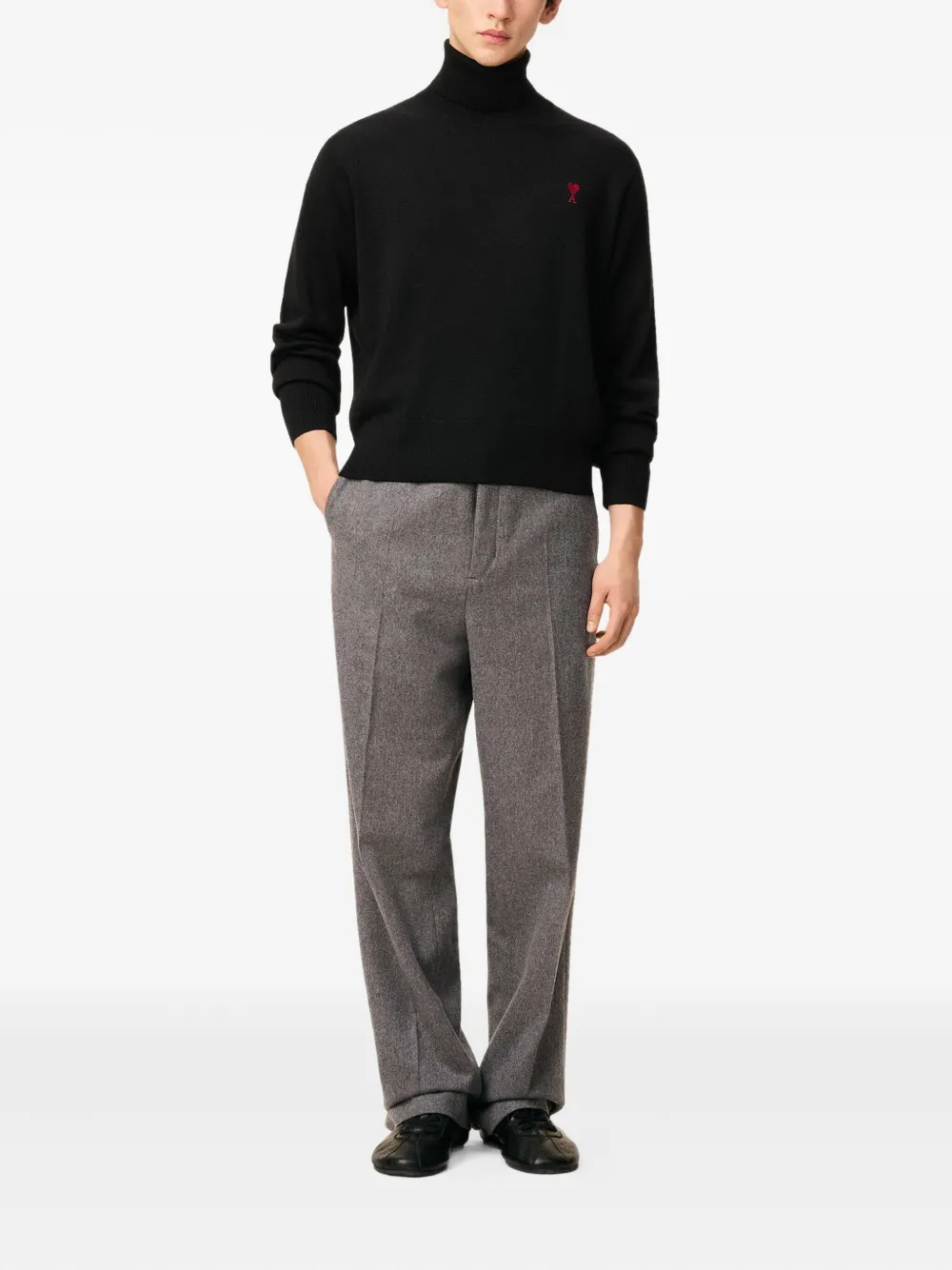 AMI Paris Ami-De-Coeur roll-neck sweater | Knitted Sweaters | Image 2