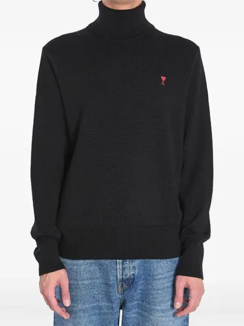 AMI Paris Ami de Coeur 高领毛衣