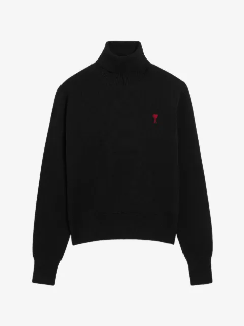 AMI Paris wool Ami de Coeur turtle neck sweater