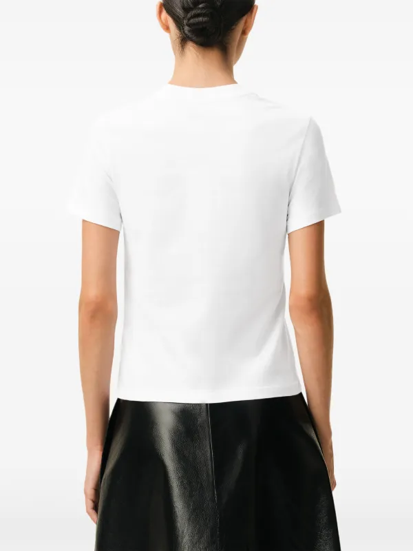 AMI Paris Ami De Coeur Logo Crew Neck T-shirt | White | FARFETCH