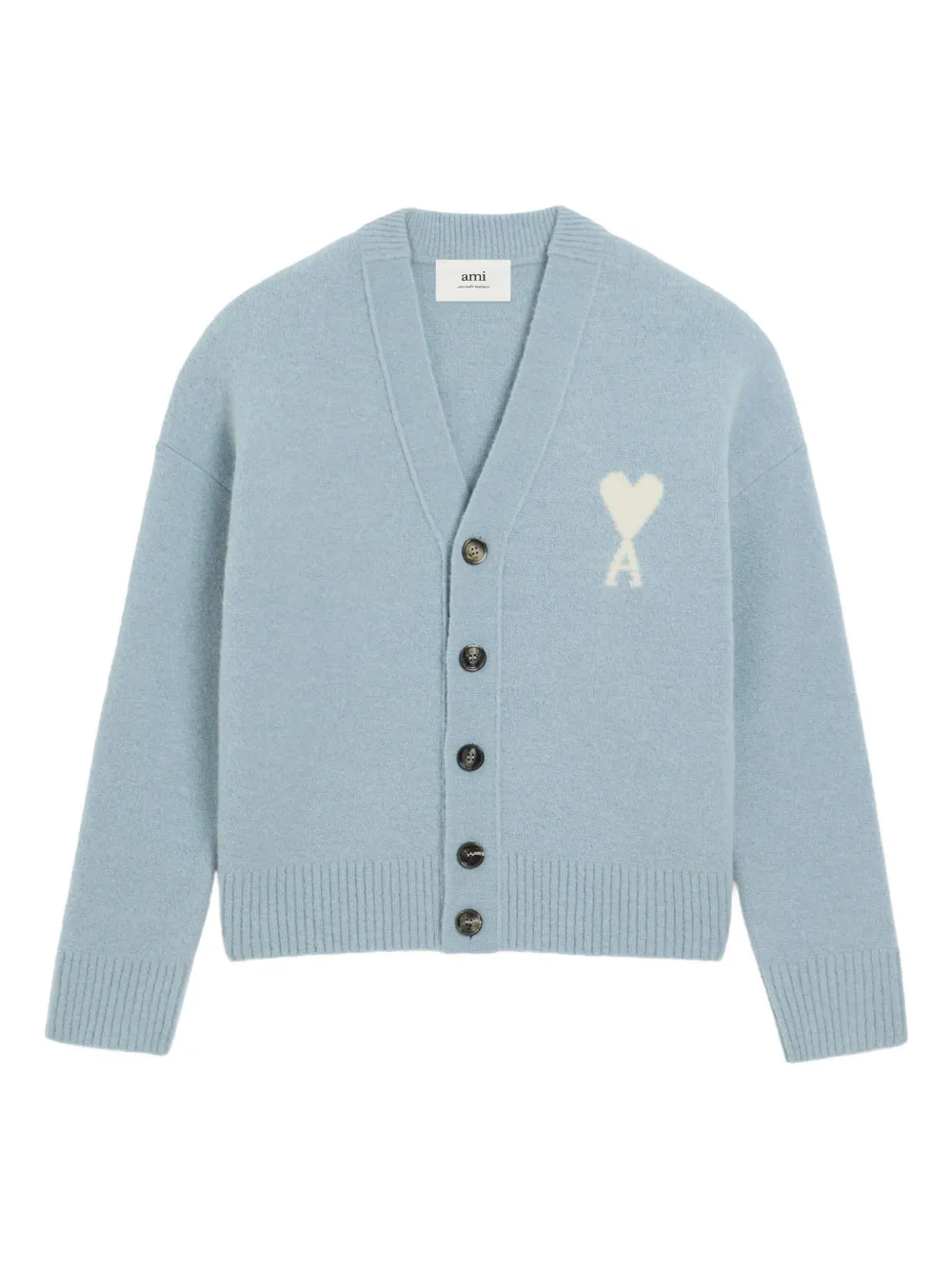 AMI Paris Ami de Coeur カーディガン - ブルー AMI Paris Ami de Coeur カーディガン - ブルー