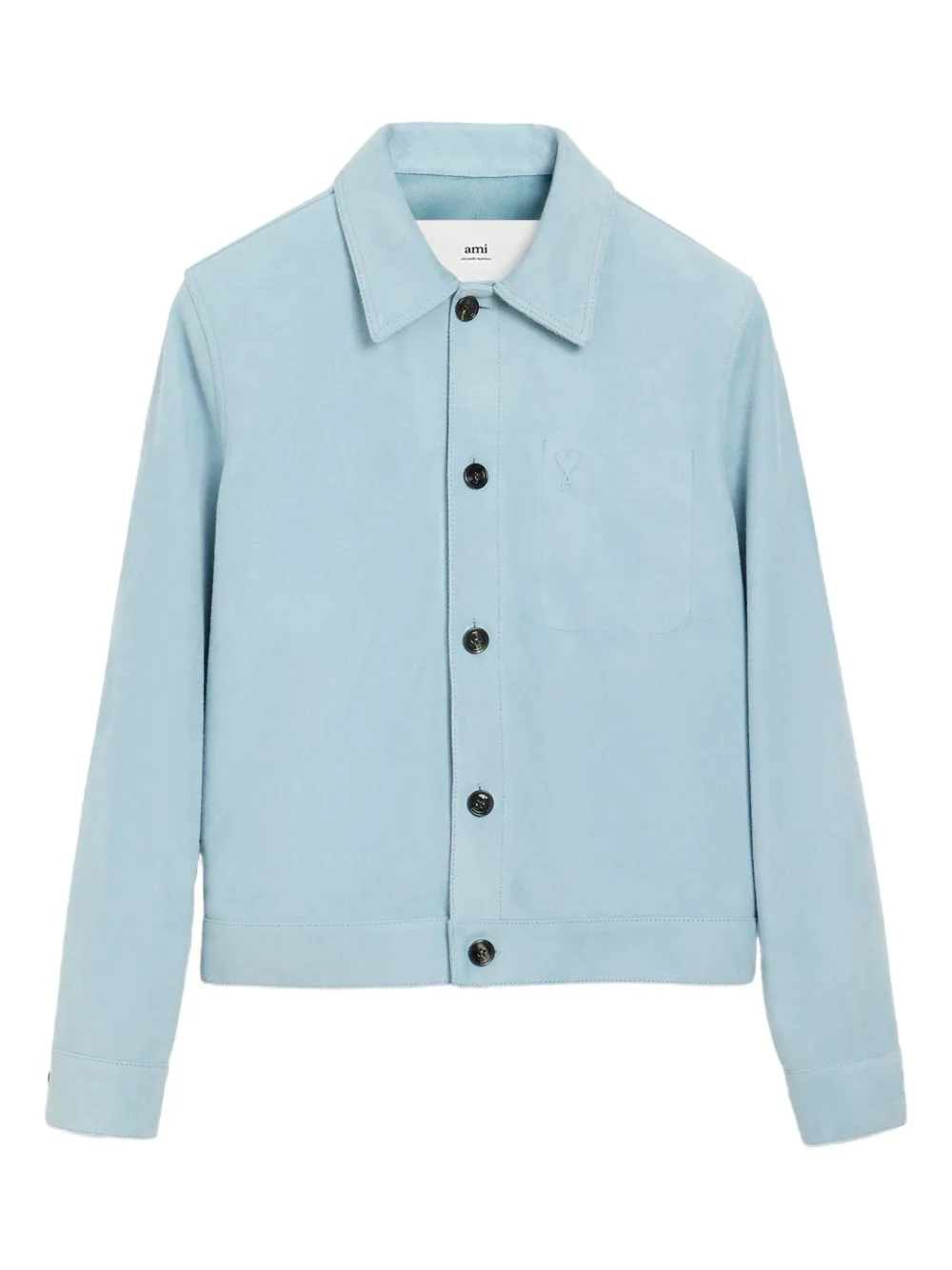 AMI Paris Suède shirtjack Blauw