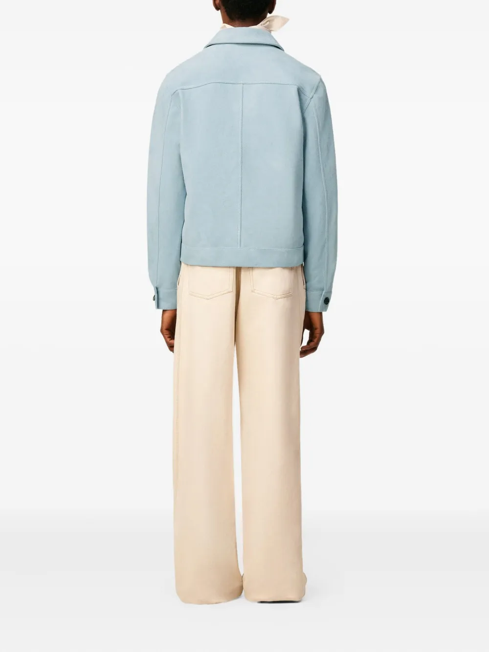 AMI Paris Suède shirtjack Blauw