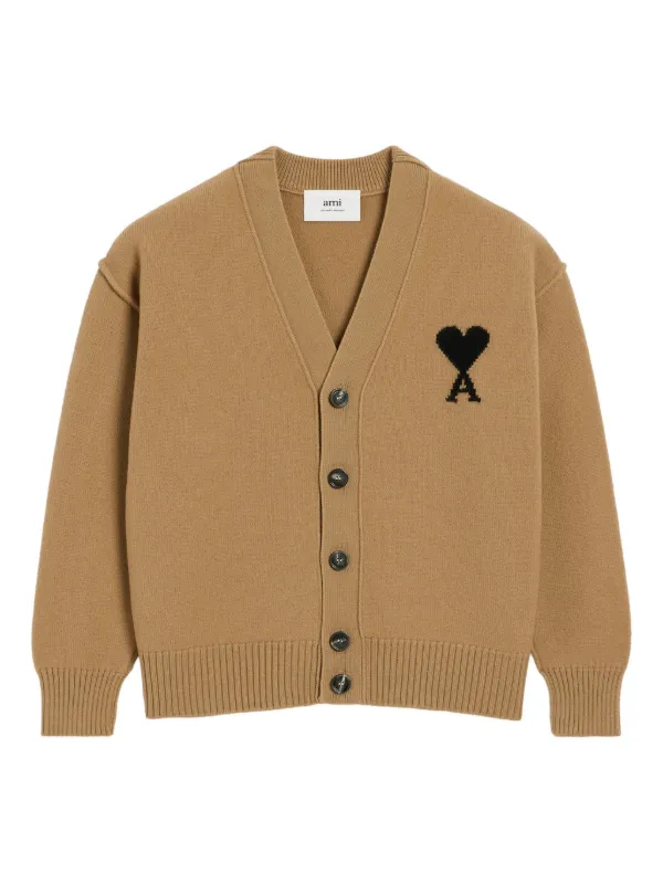 ami paris カーディガン AMI Paris Ami De Coeur Wool Cardigan | Saks Fifth Avenue
